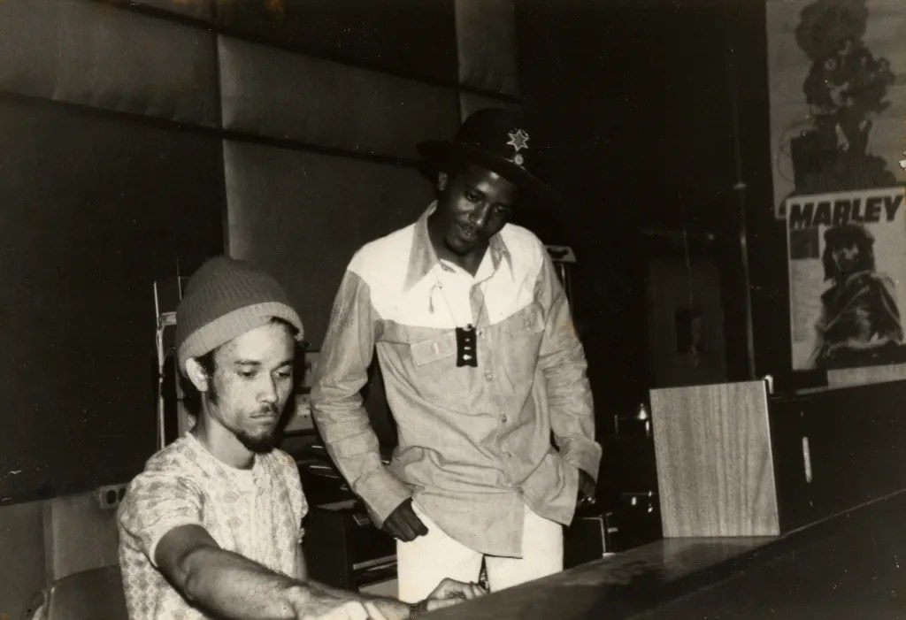 Clive Chin in the studio