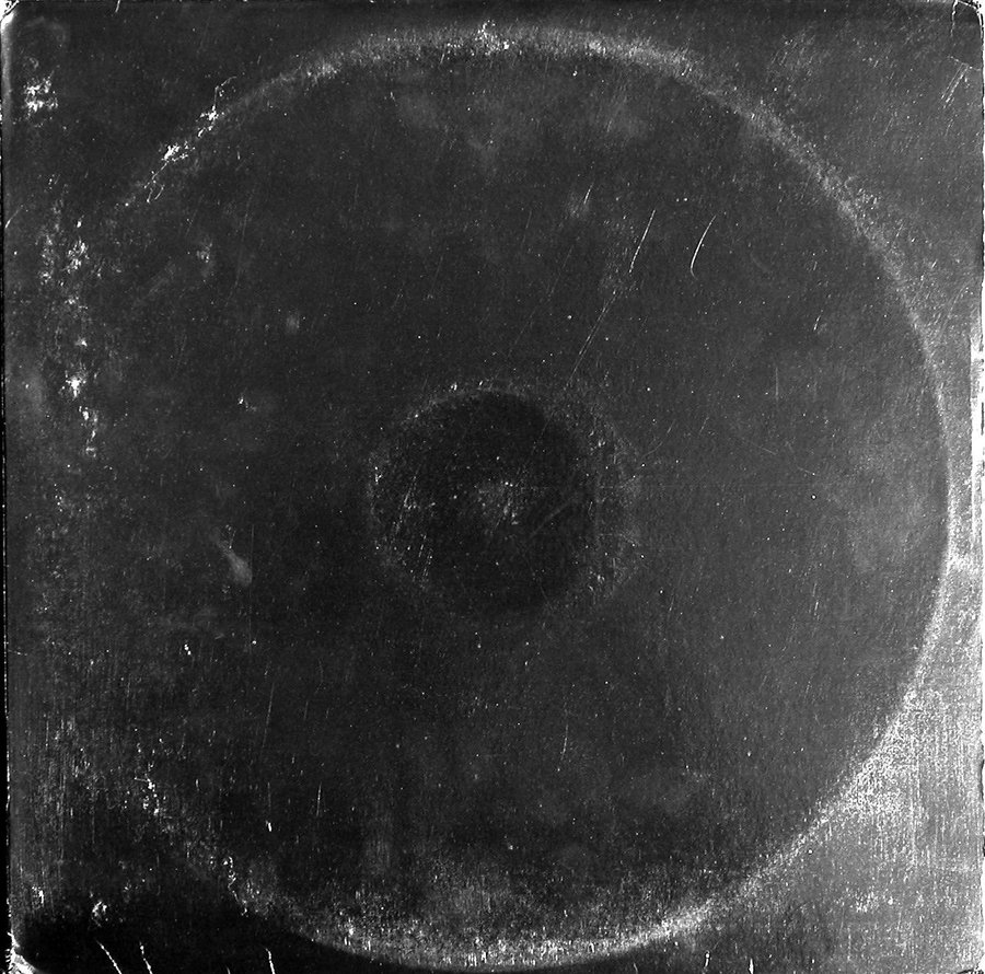 Example of ring wear on a record cover